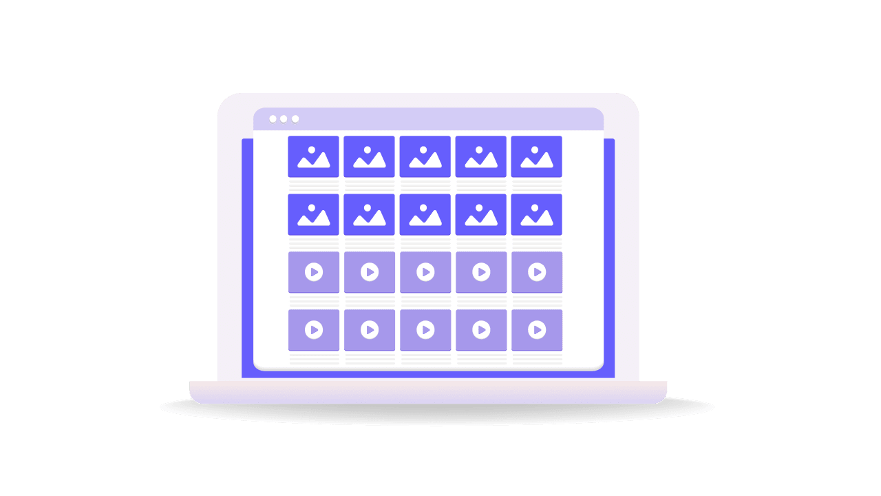 Videos, images, templates and more